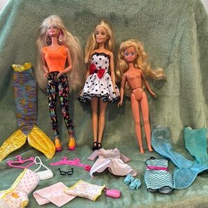 Vintage Barbie lot with 3 dolls!